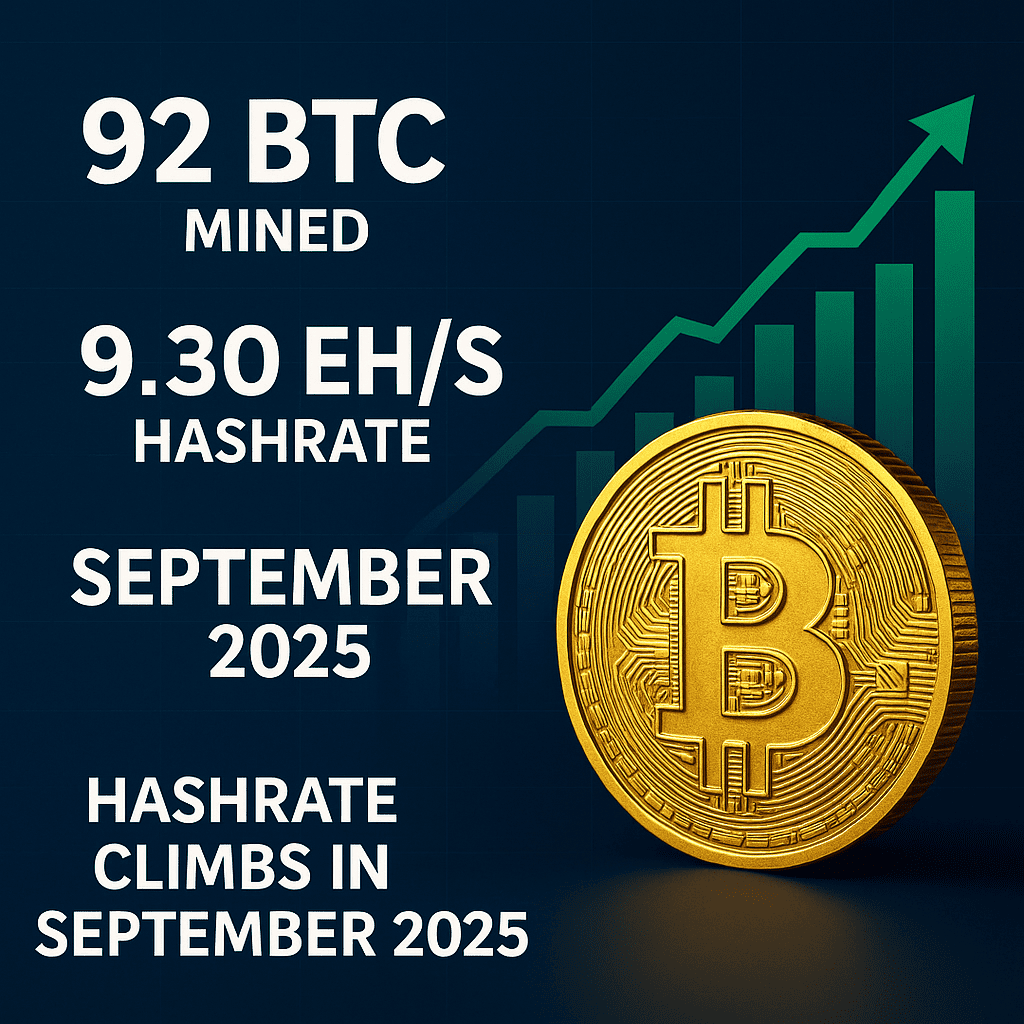 Canaan Erreicht Neue Höchststände: 92 BTC Gemined, Hashrate Steigt im September 2025 - Antminer.